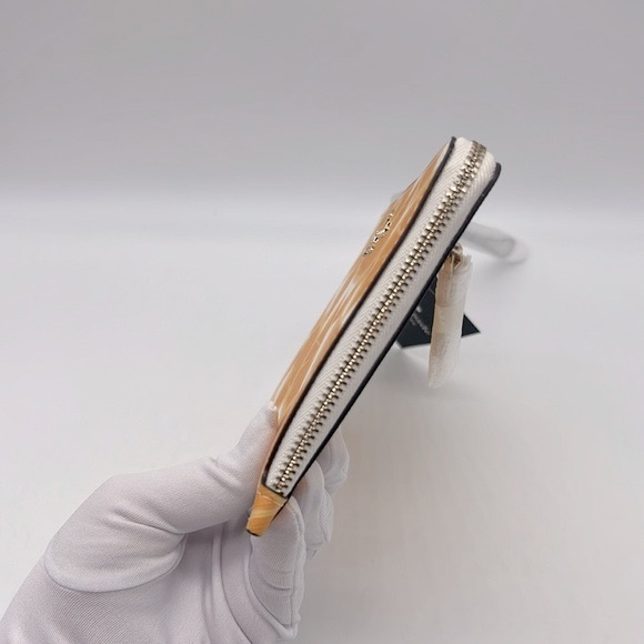 Kate Spade Staci Orange Toss Medium L-Zip Wristlet Multi - Picture 4 of 14